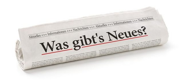 Was gibt es Neues? Auf Zeitung