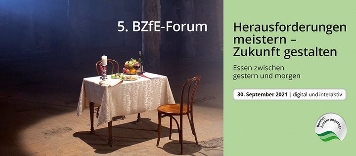 Ankündigung des 5. BZfE-Forums "Herausforderungen meistern -  Zukunft gestalten"