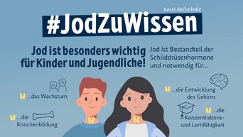Schaubild das aufzeigt, weshalb Jod für Kinder und Jugendliche wichtig ist.