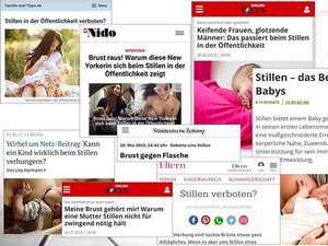 Medienberichte übers Stillen