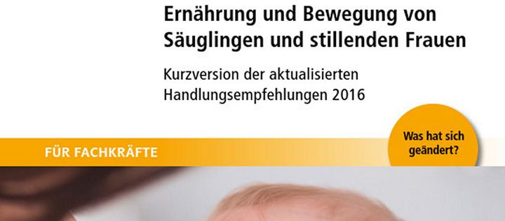 Ausschnitt Titelbild Ernährung und Bewegung von Säuglingen und stillenden Frauen