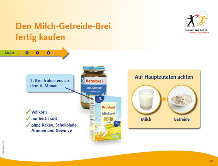 Slide Milch-Getreide-Brei